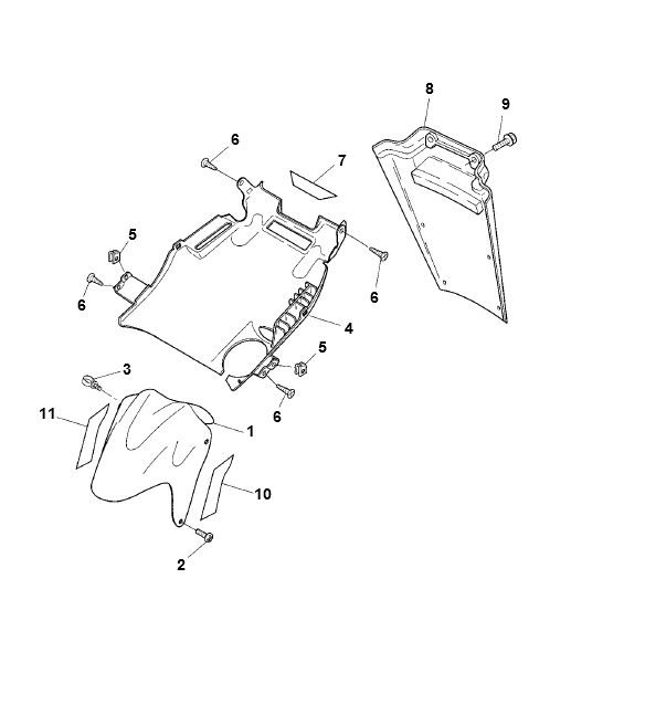 Błotnik Yamaha Aerox 2-suwowy