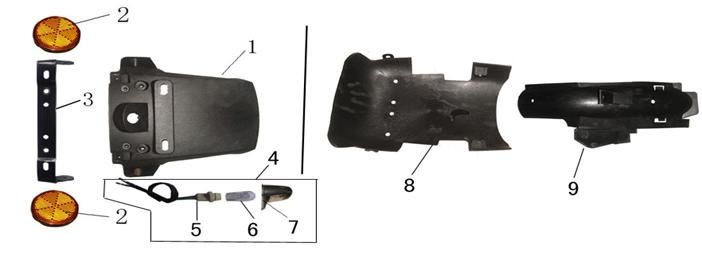 Błotniki AGM LX białe