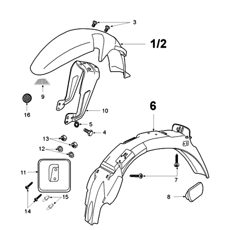 Błotniki Peugeot Fox Deluxe Czarny