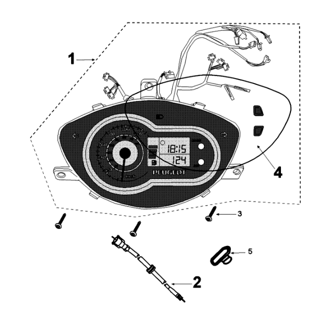 Speedometer Peugeot Tweet 125 EFI YO N SBC E4 2018-2020