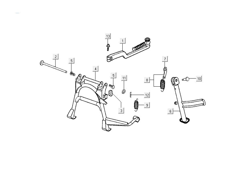 standardowy kickstarter Kymco Grand Dink 2-suwowy szampan