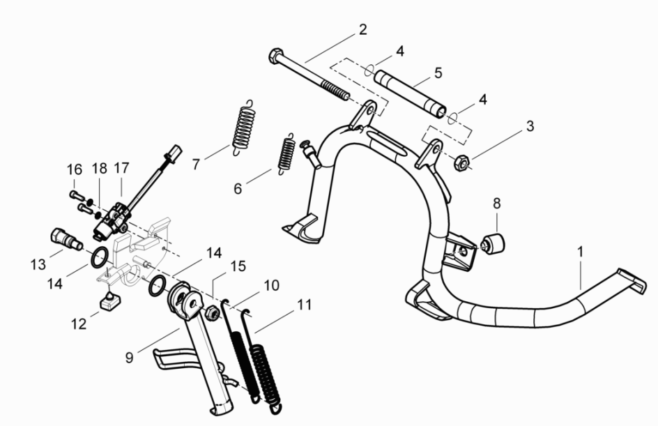 Standardowy/S Piaggio Beverly 125 RST 4T 4V IE E3 2010-2015 (EMEA)