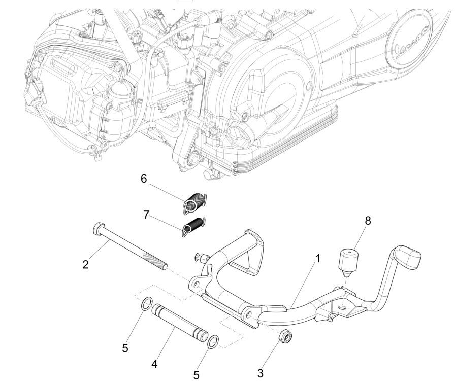 Standardowy Vespa Sprint 125 4T 3S IE ABS