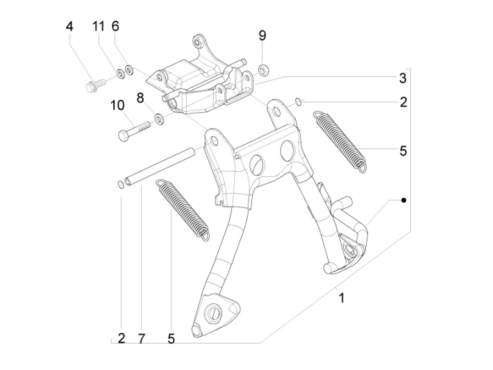 Gilera Runner 50 SP 2010-2017 Stojaki
