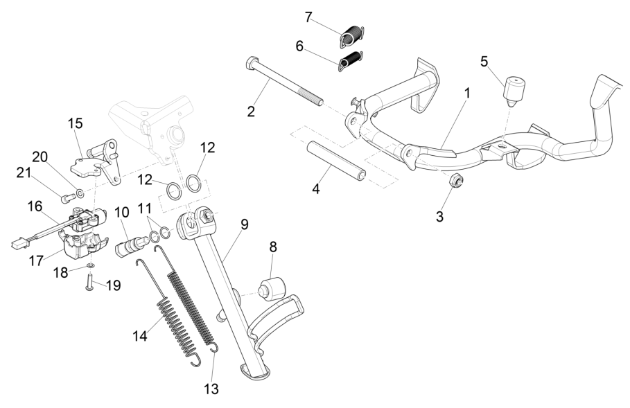 Standardowy/S Vespa GTS 125 4T E4 ABS 2019 (EMEA)