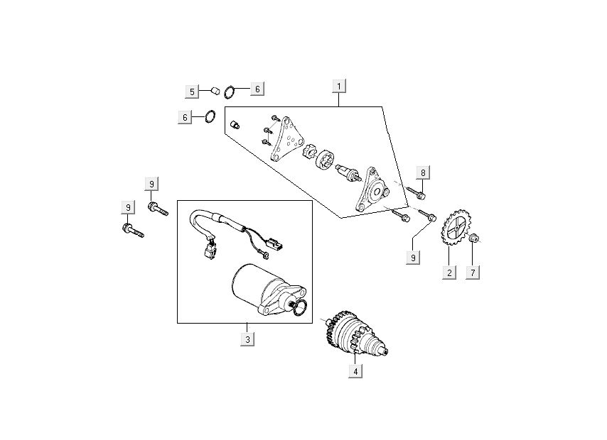 Start Części -Bendix Kymco Like 4-suwowy czarny połysk like T T 2015