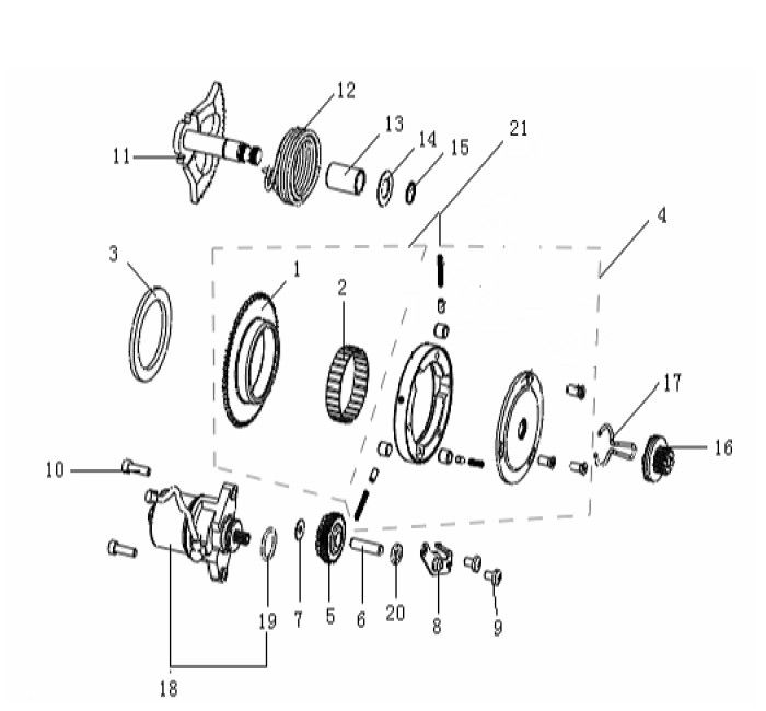 Części startowe Generic Ideo czarny 2007 2-suwowy 25