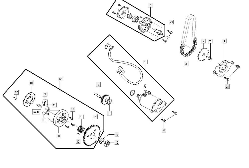 pompa oleju rozrusznika AGILITY 16+ 4T 200i Matt Metallic Light Blue