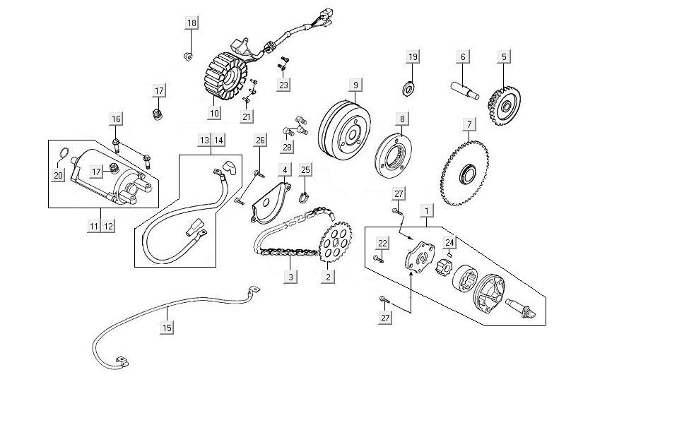 Rozrusznik Kymco MXU 150
