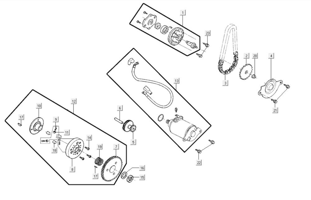 Rozrusznik Kymco Agility City 16 200i