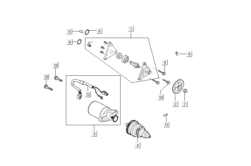 Rozrusznik Kymco Agility Delivery 4-suwowy euro4 czarny