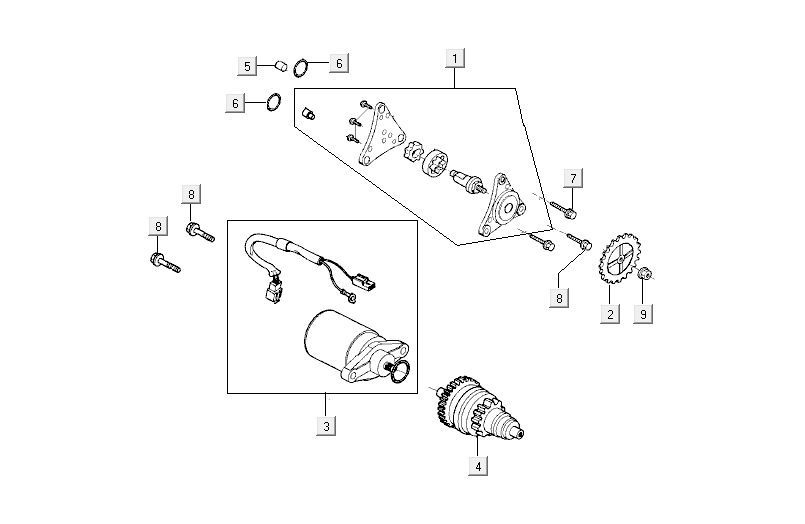 Rozrusznik Kymco Agility FR 12