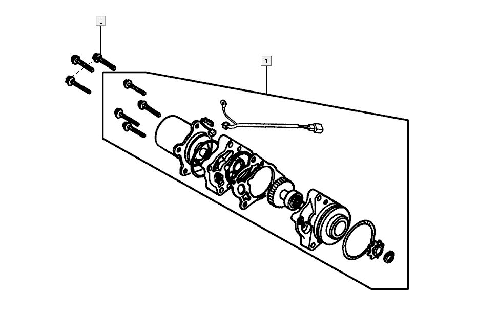 Rozrusznik Kymco K-Pipe 4-Stroke Połysk Czarny