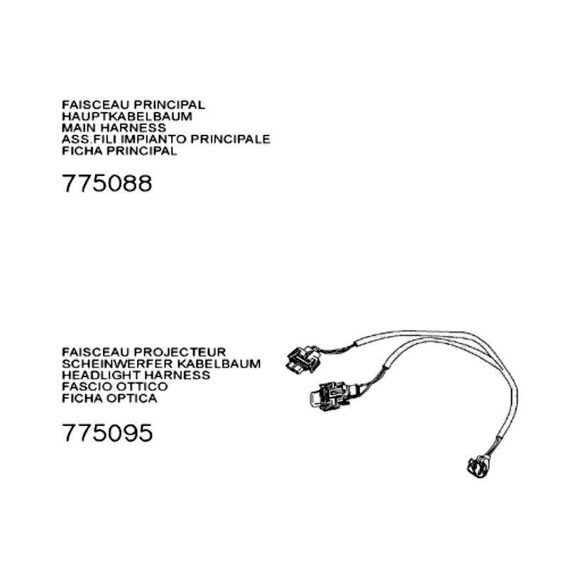 Wiązka przewodów Peugeot Speedfight 3 AC Niebieski