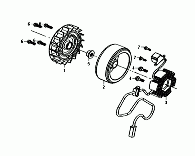 KOTWICA/KOŁO ZAMACHOWE Sym Orbit II Euro 4 Rozmiar Szary