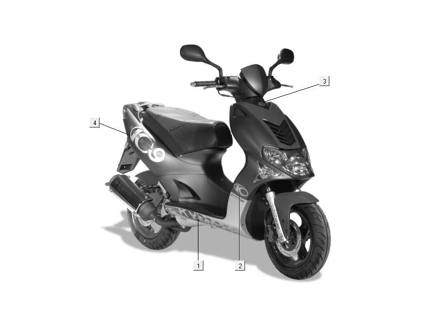 naklejki transfery Kymco Super9 ac o.m 2-suwowy matowy czarny żółty