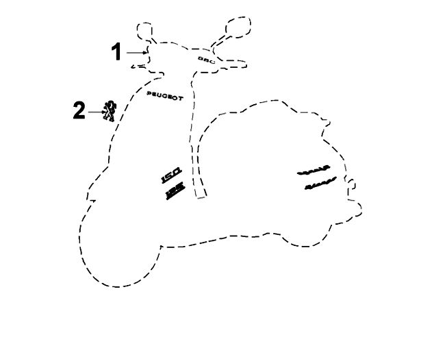 Naklejki Peugeot Django Satin Flash Q2