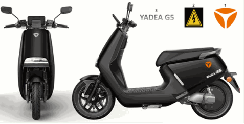 Naklejki Yadea G5