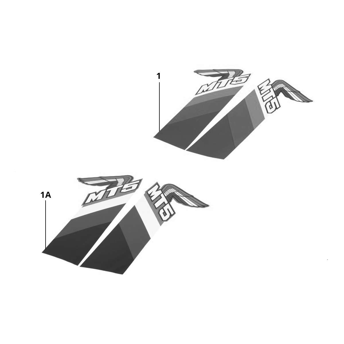 Emblemy - Kalkomanie - Logo Honda MT50