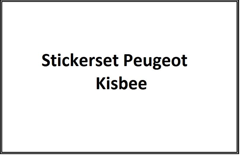 Zestaw naklejek Peugeot Kisbee Celest Blue (euro4 od 2018)