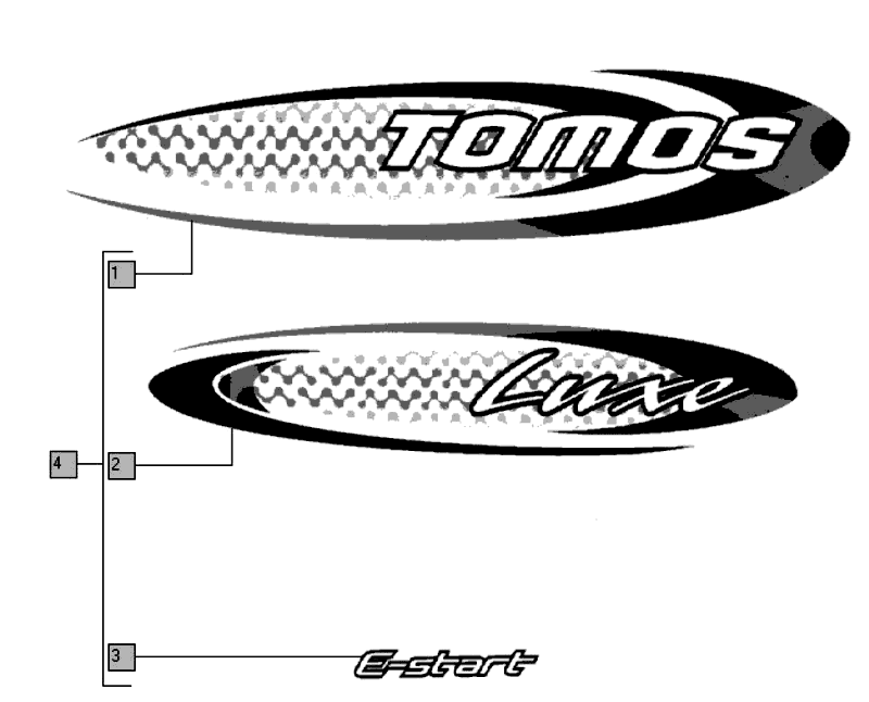 Stickerset Tomos LUXE EX (L0-L1)