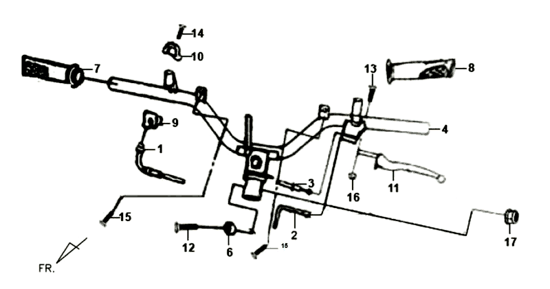 Książka Dzwignie Hamulca Kierownicy Kpl LR Sym Orbit II (WH8018P)