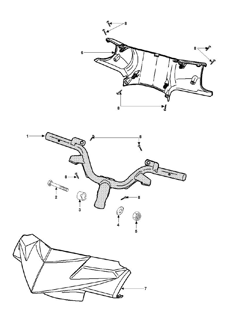 Kierownica Peugeot Speedfight 3 LC 2-suwowy