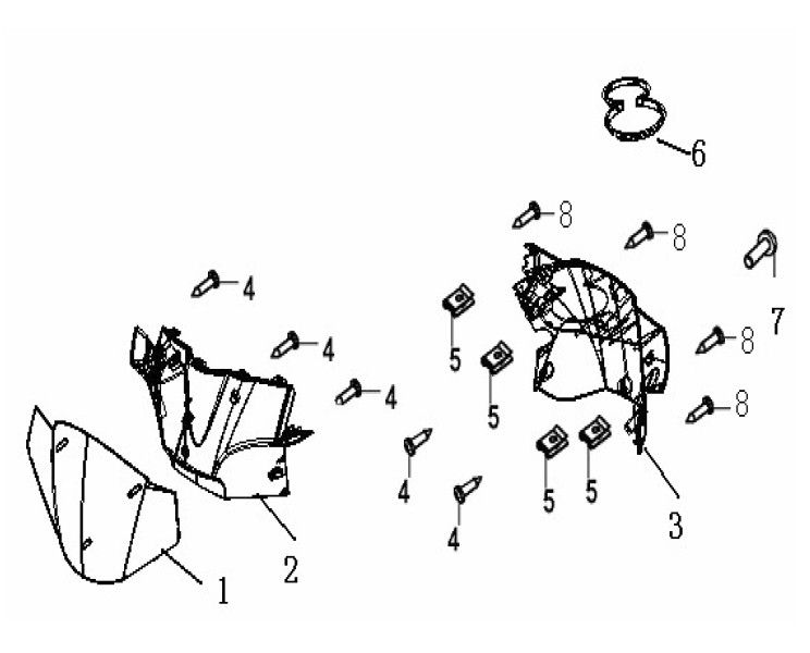 Bagażnik kierowniczy Generic Ideo czarny 2007 2-suwowy 25
