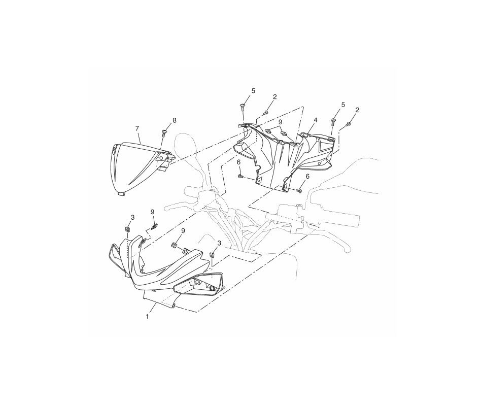 Bagażnik kierowniczy Yamaha Aerox 2-suwowy 2013