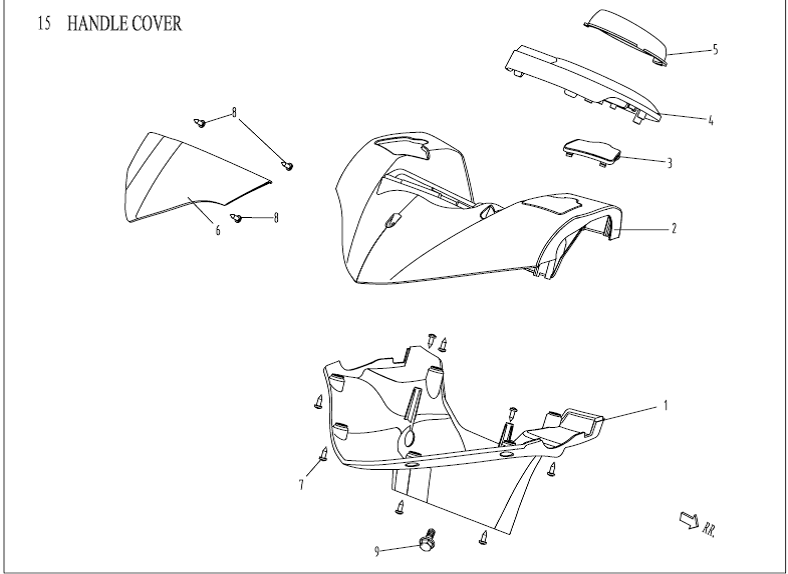 Czapki na kierownicę AGM Venom czarne
