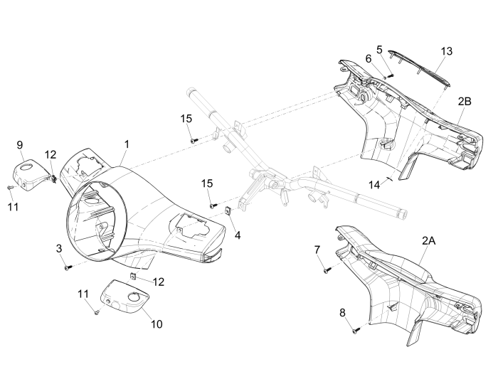 Osłony kierownicy Vespa GTS 300 czyli 2008-2016 (z ABS i bez) red dragon 894
