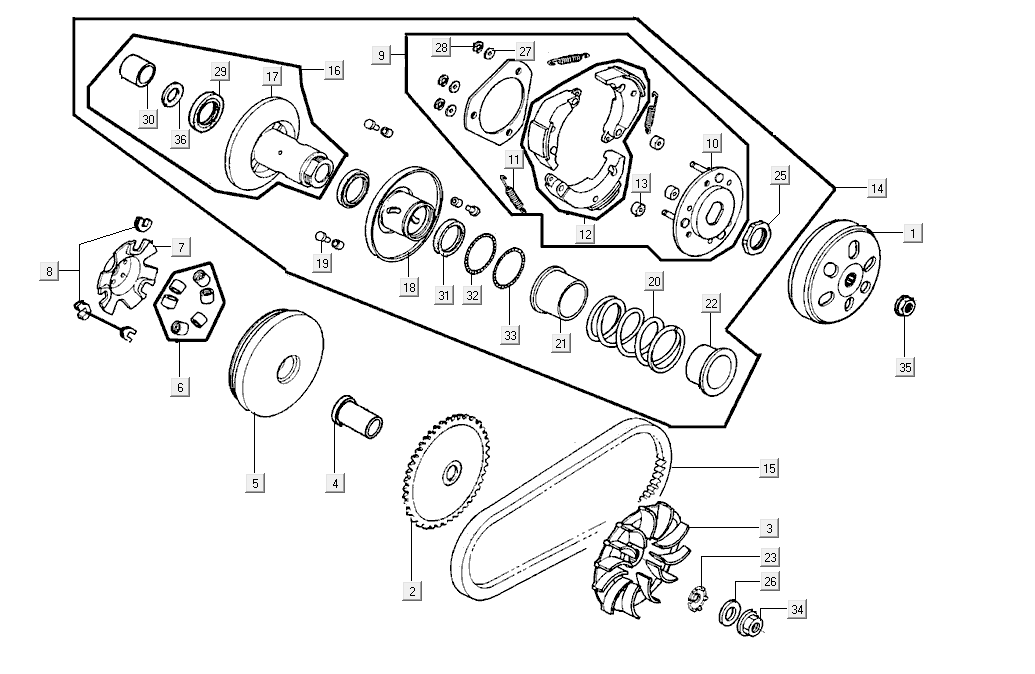 Kopertówka Kymco Super8 Street 50i E4 Mat Czarny