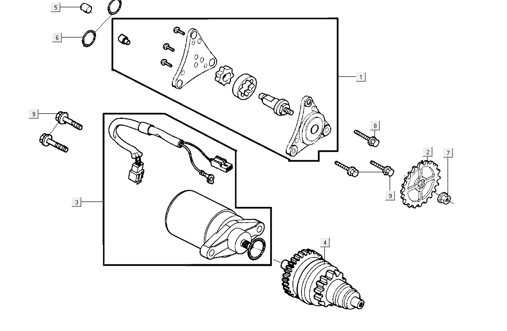 Rozrusznik Pompa Oleju Silnikowego Kymco Super8 Street 50i E4 Matt Grey