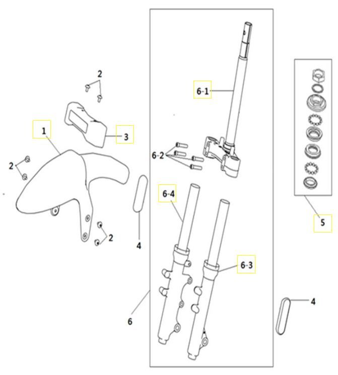 Trójnik + błotnik Goccia GEV2000