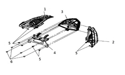 Tail light Sym Joymax Z 125 E4