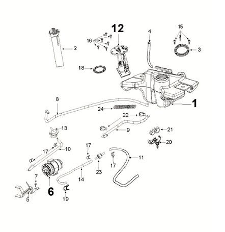 Tank-pump Peugeot Speedfight 4 50i E5