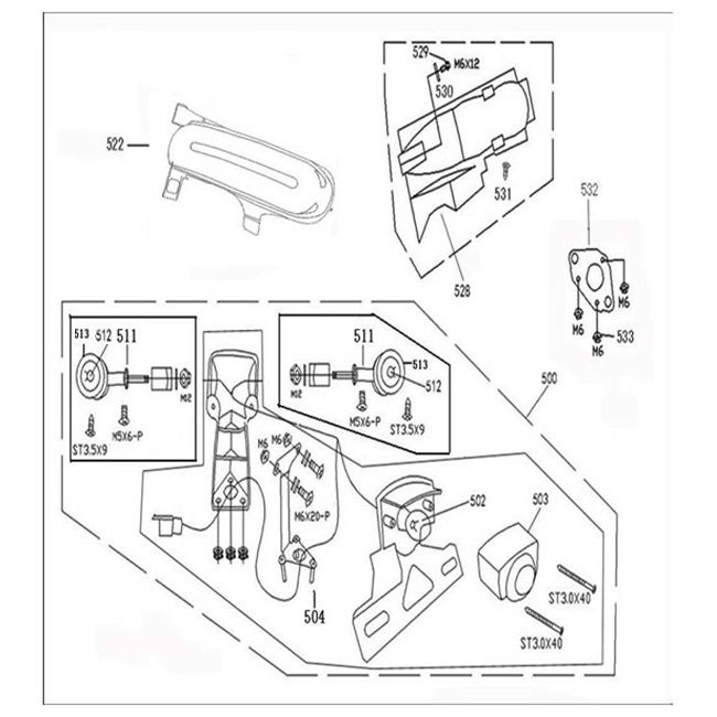 Oświetlenie za China Grande Retro Euro4