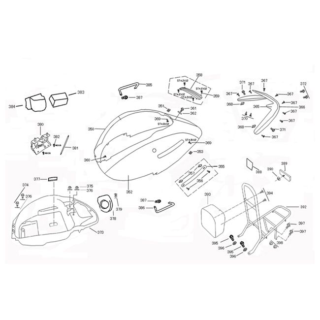 Poszycie silnika Chiny Duży Retro Pomarańczowy