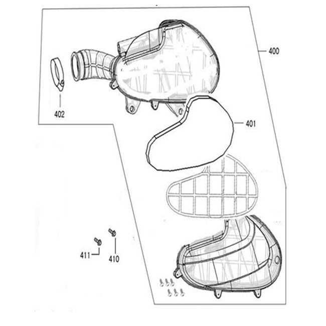 Filtr powietrza Chiny Joy/Legend