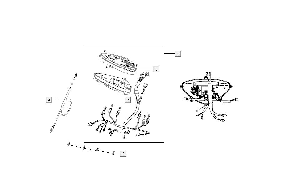 przeciwkokpit Kymco Super 8 4-suwowy (2007-2009) pomarańczowy