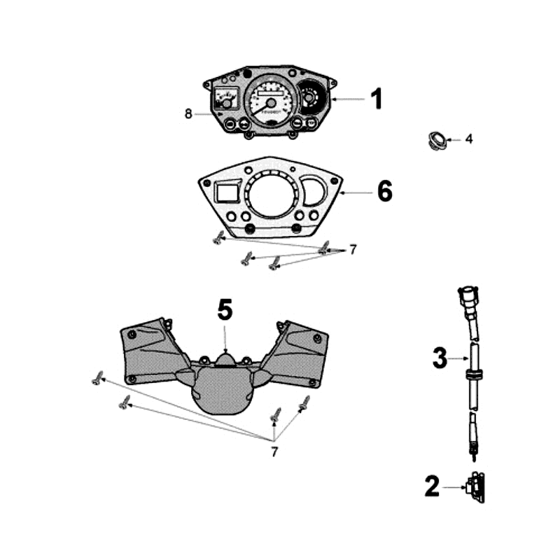 Licznik Peugeot Jet Force LC Wtrysk Niebieski