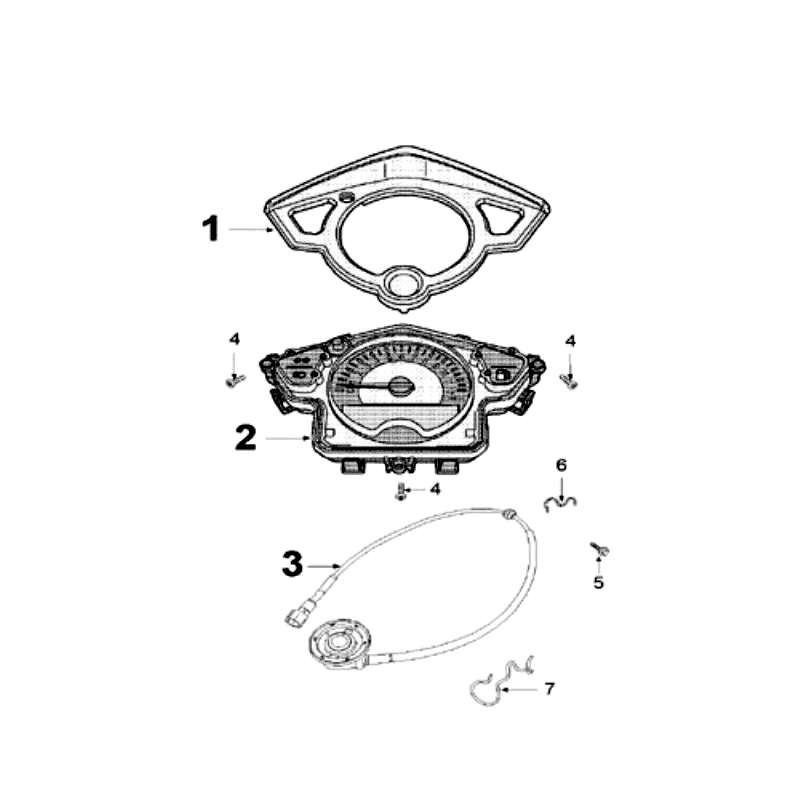 Licznik Peugeot Speedfight 3 LC czarny