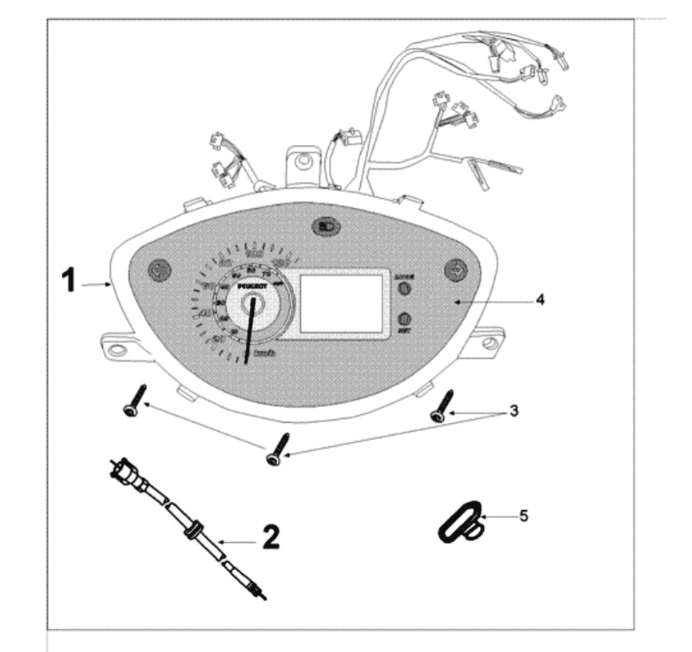 Teller Peugeot Tweet 125 E3 2010-2013
