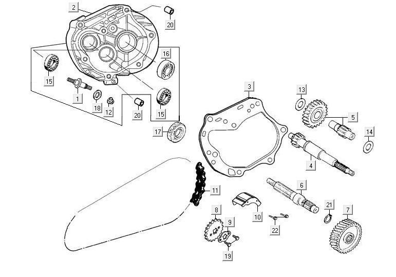 Skrzynia biegów Kymco Maxxer 90 Czarny