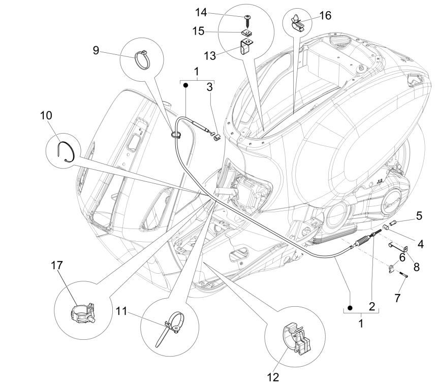 Skrzynie biegów Vespa Primavera 125 4T 3V IE ABS