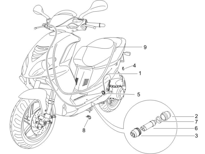 Skrzynie biegów Piaggio NRG Moc DD 2007-2017