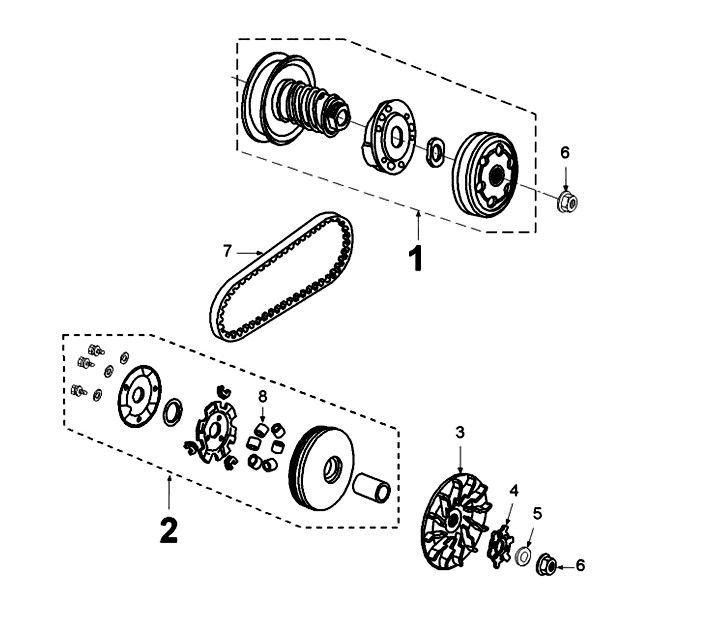 Transmission Peugeot Kisbee 2-takt