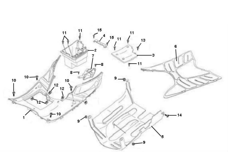 Podnóżek- Pod Spoiler Rover Fs3 4-suwowy
