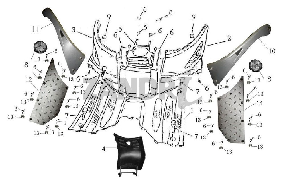 Deska do biegania BTC Grande Retro GT1 czarna kremowa