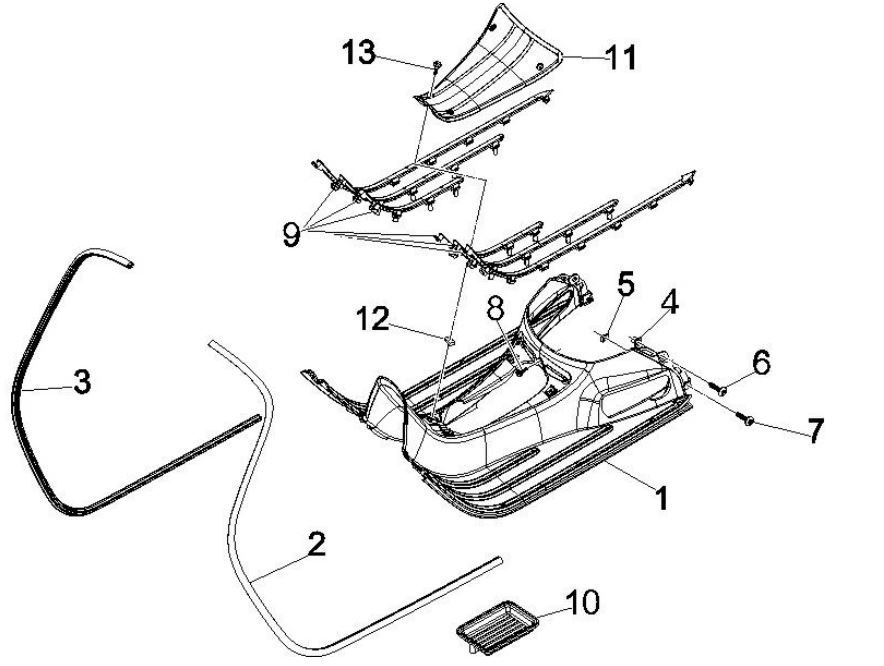 Deska do biegania GTS 125 IE limonka żółta 928/A